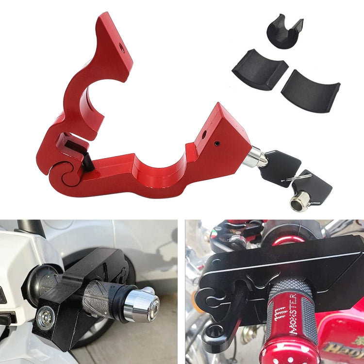 Motorcycle Aluminum Alloy Throttle Handle Lock (Red) - In Car by buy2fix | Online Shopping UK | buy2fix