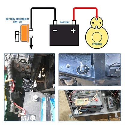 High Current Master Battery Disconnect Switch Kit - In Car by buy2fix | Online Shopping UK | buy2fix