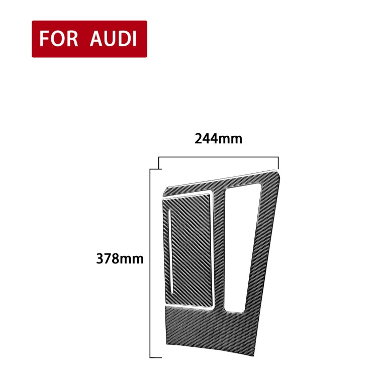 Car Carbon Fiber Gear Panel Decorative Sticker for Audi A6L / A7 2019-, Right Drive - In Car by buy2fix | Online Shopping UK | buy2fix