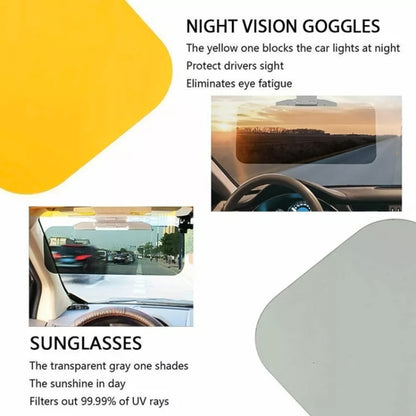 Car Buttons Day Night 2 in 1 Dazzling Goggle Sunshade - In Car by buy2fix | Online Shopping UK | buy2fix