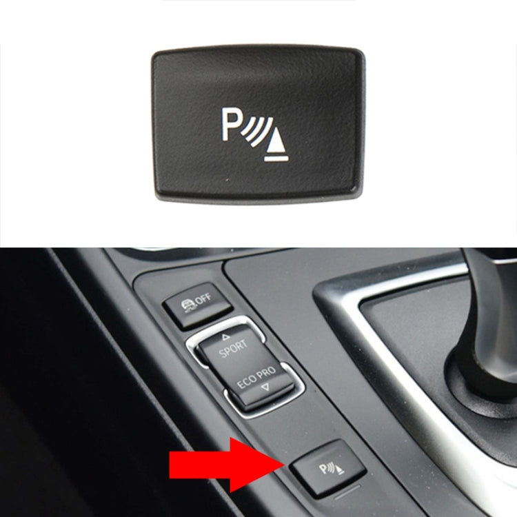 For BMW 3 Series Left Driving Car Central Control Multi-function Radar Button 6131 9252 912(Black) - In Car by buy2fix | Online Shopping UK | buy2fix