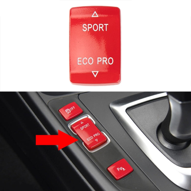 For BMW 3 Series Left Driving Car Central Control Multi-function Sport Button 6131 9252 912(Red) - In Car by buy2fix | Online Shopping UK | buy2fix