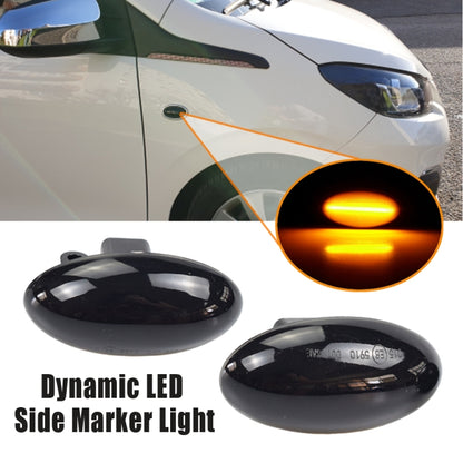 2pcs For Peugeot 1007 Car Dynamic LED Fender Side Light 817300H010 (Transparent) - In Car by buy2fix | Online Shopping UK | buy2fix