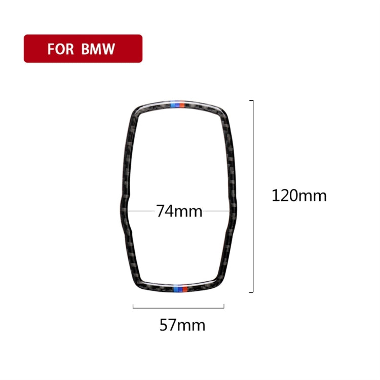 Three Color Carbon Fiber Car Multimedia Frame Decorative Sticker for BMW X3 / X4 / X5 / X6 / F07 / F10 / F15 / F16 / F20 / F25 / F26 / F30 / F34 - In Car by buy2fix | Online Shopping UK | buy2fix