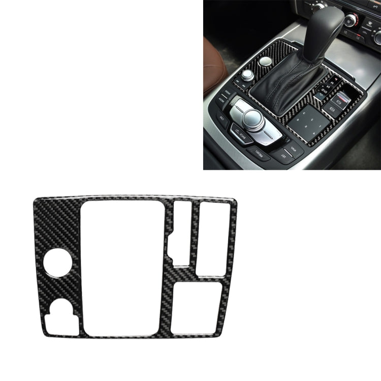 Car Carbon Fiber One-button Start Panel Decorative Sticker for Audi A6 S6 C7 A7 S7 4G8 2012-2018, Right Drive -  by buy2fix | Online Shopping UK | buy2fix