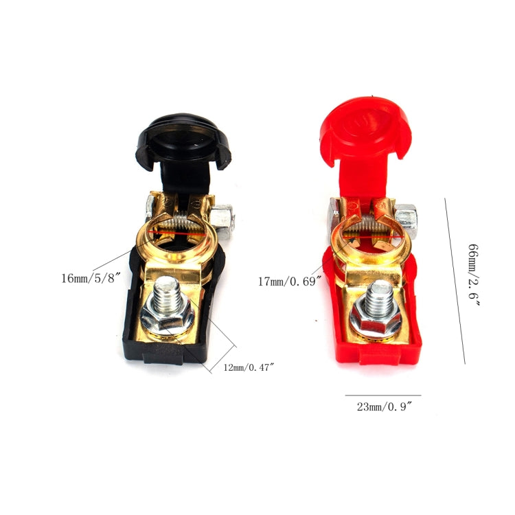 1 Pair Car Battery Cable Terminal Clamps Connectors Battery Clip Wiring Classification Set - In Car by buy2fix | Online Shopping UK | buy2fix