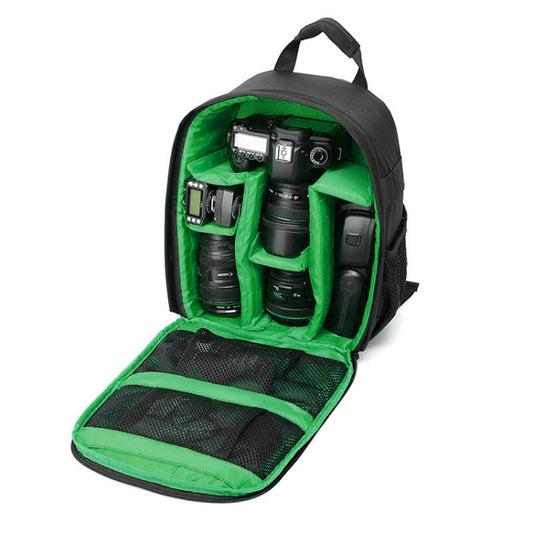 INDEPMAN DL-B012 Portable Outdoor Sports Backpack Camera Bag for GoPro, SJCAM, Nikon, Canon, Xiaomi Xiaoyi YI, Size: 27.5 * 12.5 * 34 cm(Green) - Camera Accessories by INDEPMAN | Online Shopping UK | buy2fix