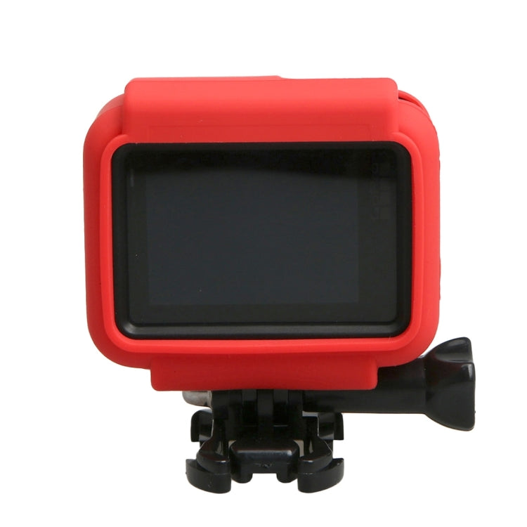 Original for GoPro HERO5 Silicone Border Frame Mount Housing Protective Case Cover Shell(Red) - DJI & GoPro Accessories by buy2fix | Online Shopping UK | buy2fix