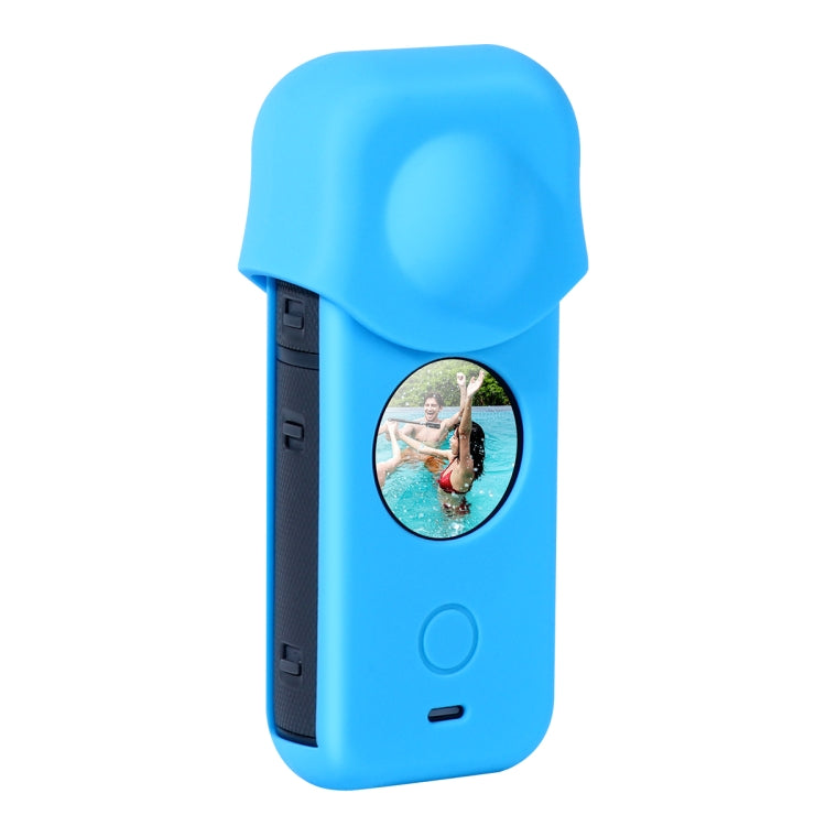 Full Body Dust-proof Silicone Protective Case for Insta360 ONE X2 (Blue) - DJI & GoPro Accessories by buy2fix | Online Shopping UK | buy2fix