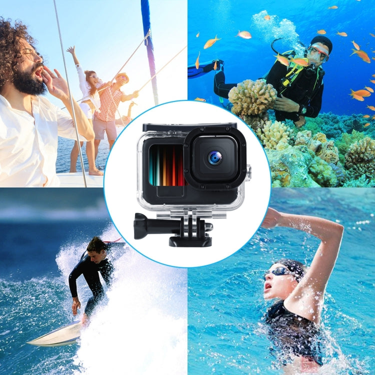 45m Waterproof Housing Protective Case with Buckle Basic Mount & Screw For GoPro HERO10 Black / HERO9 Black - DJI & GoPro Accessories by buy2fix | Online Shopping UK | buy2fix