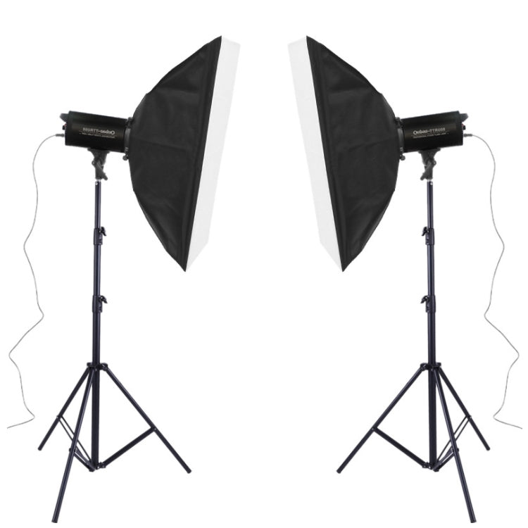 TRIOPO Oubao TTR600W 70x100cm Studio Softbox + Tripod Mount + 2x E27 150W Light Bulb Photography Lighting Tow Piece Set - Shoe Mount Flashes by TRIOPO | Online Shopping UK | buy2fix