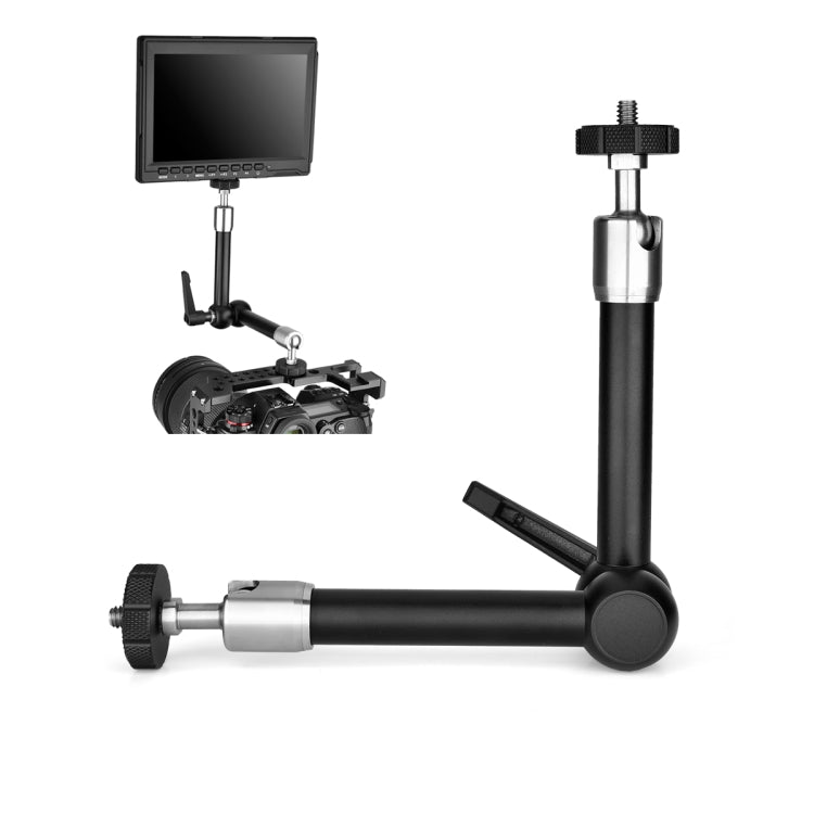 YELANGU 11 inch Adjustable Friction Articulating Magic Arm (Black) - Camera Gimbal by YELANGU | Online Shopping UK | buy2fix