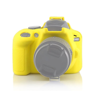 Soft Silicone Protective Case for Nikon D3400 / D3300 (Yellow) - Camera Accessories by buy2fix | Online Shopping UK | buy2fix