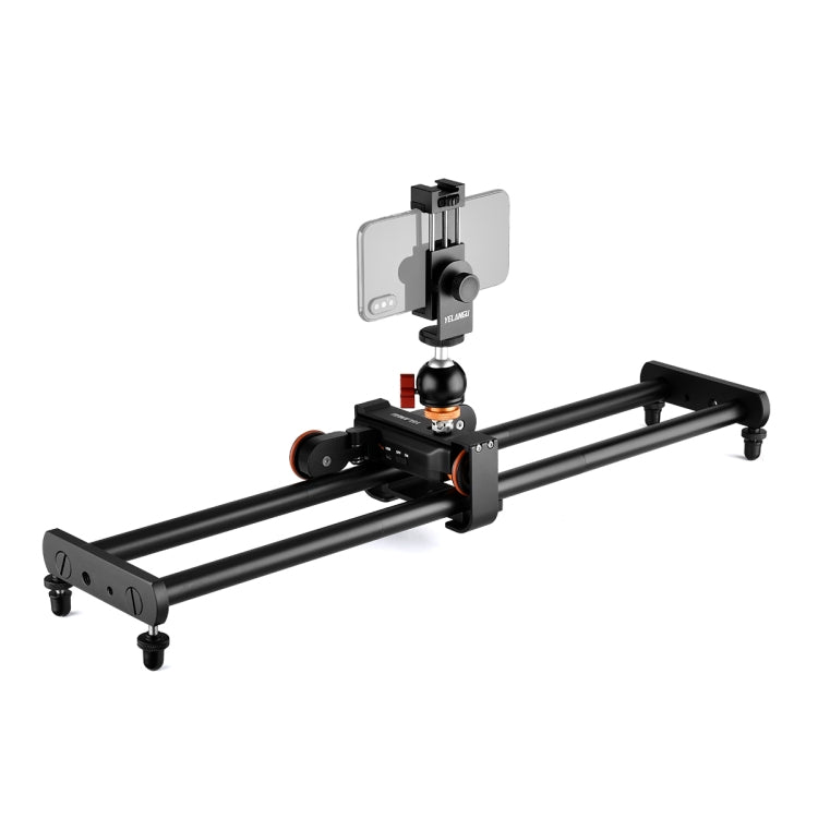 YELANGU L60E 60cm Slide Rail Track + L4 3-Wheel Video Dolly with Phone Clamp & Ballhead - Camera Accessories by YELANGU | Online Shopping UK | buy2fix