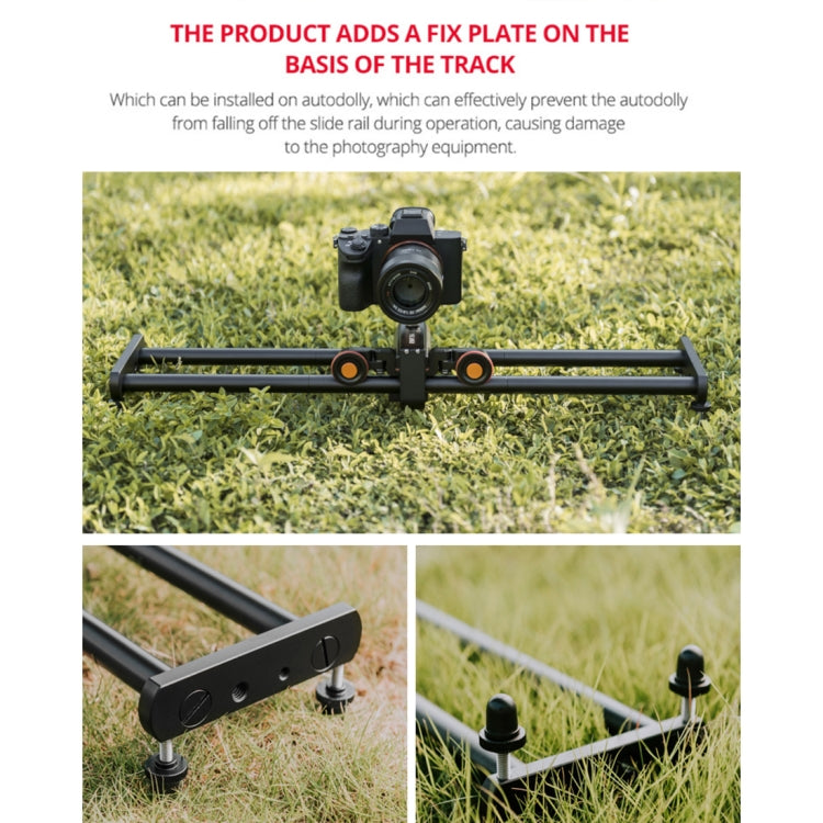 YELANGU L60E 60cm Slide Rail Track + L4 3-Wheel Video Dolly with Phone Clamp & Ballhead - Camera Accessories by YELANGU | Online Shopping UK | buy2fix