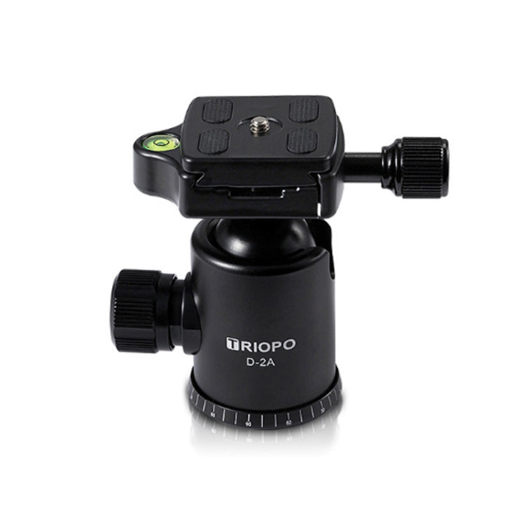 TRIOPO D-2A 360 Degree Rotation Aluminum Alloy Tripod 36mm Ball Head with Quick Release Plate - Tripod Heads by TRIOPO | Online Shopping UK | buy2fix