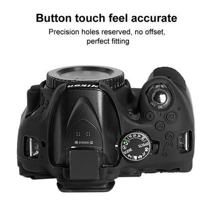 Soft Silicone Protective Case for Nikon D5200 (Black) - Camera Accessories by buy2fix | Online Shopping UK | buy2fix