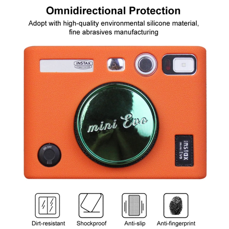 PULUZ Soft Silicone Protective Case for FUJIFILM instax mini Evo (Orange) - Camera Accessories by buy2fix | Online Shopping UK | buy2fix