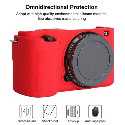 For Sony ZV-E10 Soft Silicone Protective Case (Red) - Camera Accessories by buy2fix | Online Shopping UK | buy2fix