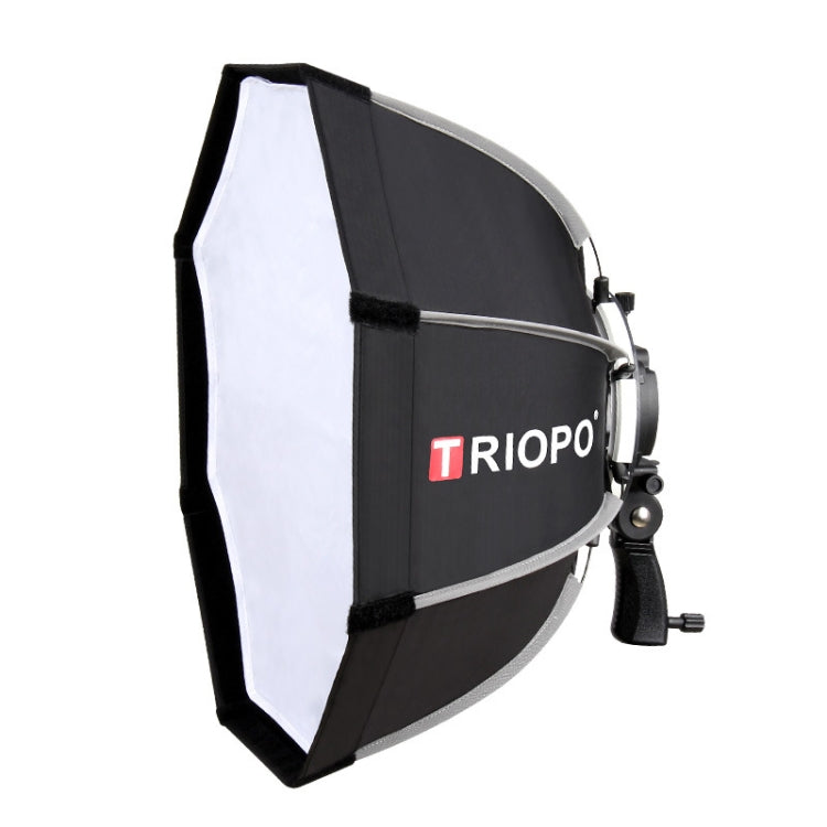 TRIOPO KS90 90cm Dome Speedlite Flash Octagon Parabolic Softbox Diffuser with Bracket Mount Handle for Speedlite - Camera Accessories by TRIOPO | Online Shopping UK | buy2fix