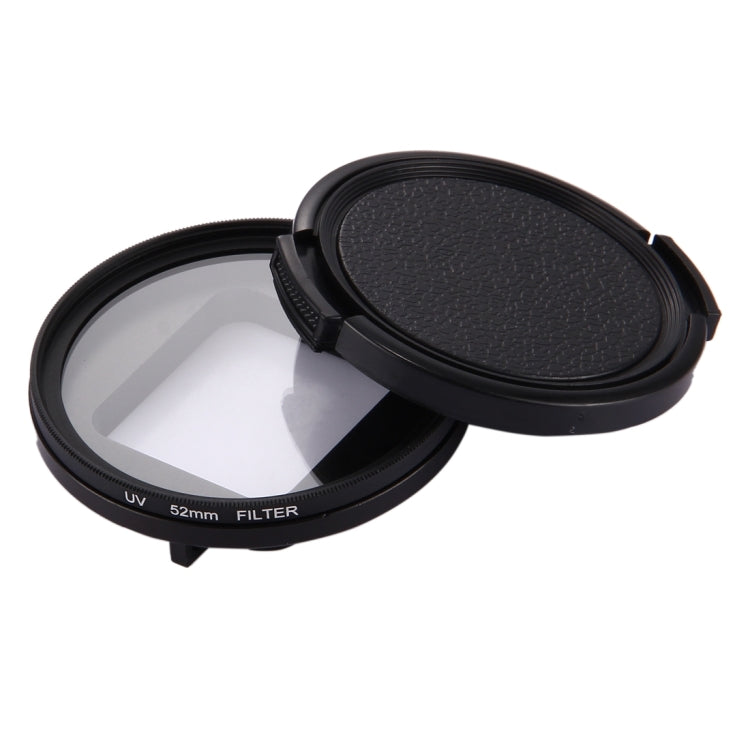 52mm 3 in 1 Round Circle UV Lens Filter with Cap for GoPro HERO7 Black/6 /5 - DJI & GoPro Accessories by buy2fix | Online Shopping UK | buy2fix