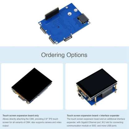 Waveshare 2.8 inch Touch Screen Expansion Fully Laminated Display For Raspberry Pi CM4 - Modules Expansions Accessories by WAVESHARE | Online Shopping UK | buy2fix