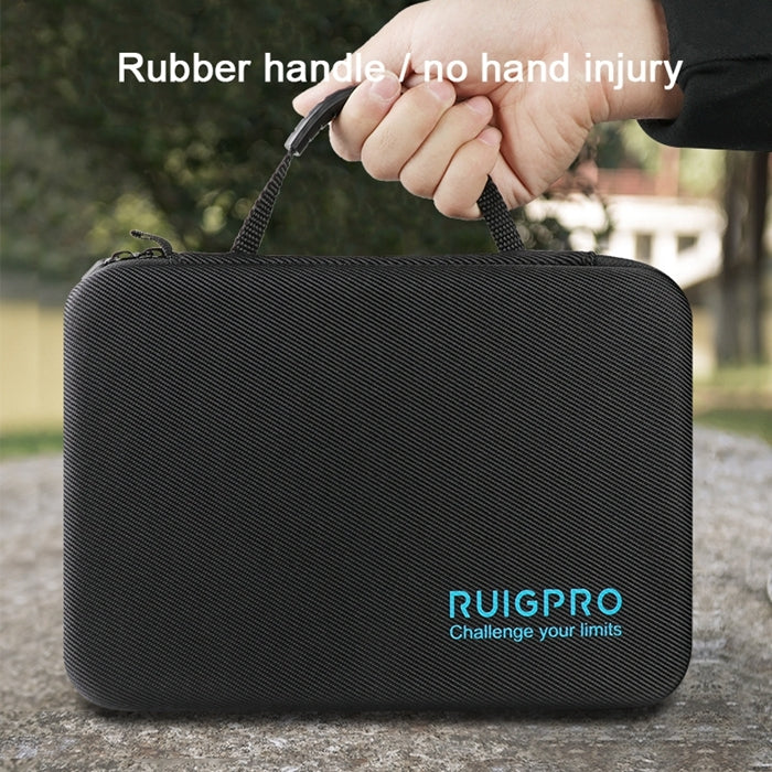 RUIGPRO Shockproof Waterproof Portable Case Box for DJI Osmo Action, Size: 28cm x 19.7cm x 6.8cm(Black) - DJI & GoPro Accessories by RUIGPRO | Online Shopping UK | buy2fix
