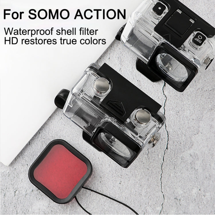Housing Diving Color Lens Filter for DJI Osmo Action (Pink) - DJI & GoPro Accessories by buy2fix | Online Shopping UK | buy2fix