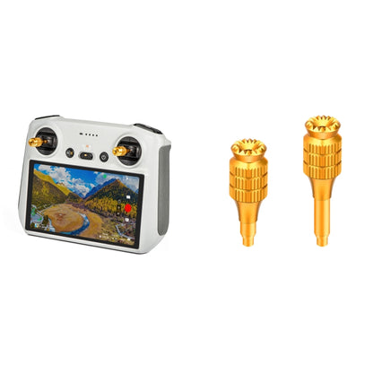 STARTRC Pair Heighten Retractable Adjustment Detachable Rocker Joystick for DJI Mini 3 Pro Remote Control(Gold) - Other by STARTRC | Online Shopping UK | buy2fix