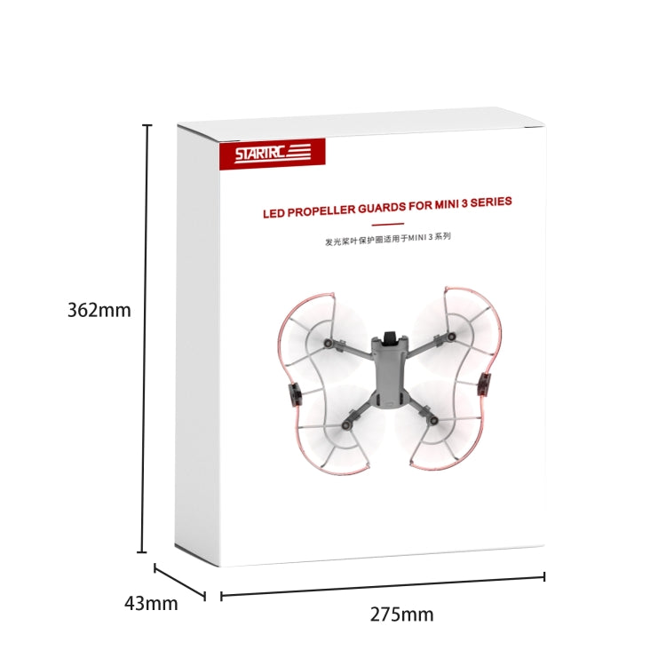 For DJI Mini 3 / Mini 3 Pro STARTRC Drone LED Propeller Protective Guard Anti-collision Ring (Transparent) - Others by STARTRC | Online Shopping UK | buy2fix