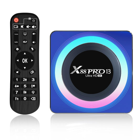 Acrylic X88 Pro 13 8K Ultra HD Android 13.0 Smart TV Box with Remote Control, RK3528 Quad-Core, 4G+32GB(AU Plug) - Others by buy2fix | Online Shopping UK | buy2fix