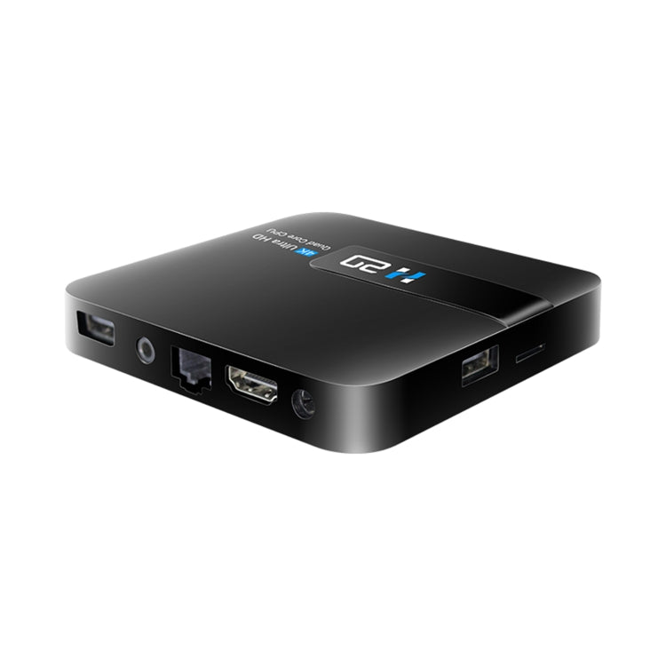 H20 4K Smart TV BOX Android 10.0 Media Player with Remote Control, Quad Core RK3228A, RAM: 1GB, ROM: 8GB, 2.4GHz WiFi, US Plug - Consumer Electronics by buy2fix | Online Shopping UK | buy2fix