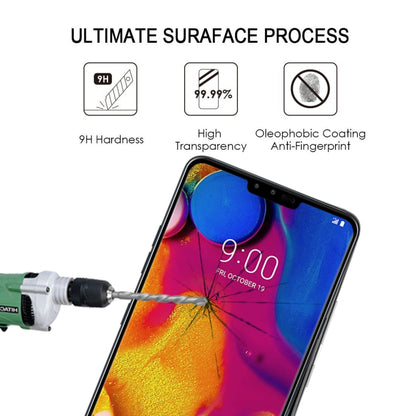 For LG V40 ThinQ 3D Curved Edge Tempered Glass Film(Black) - Mobile Accessories by buy2fix | Online Shopping UK | buy2fix