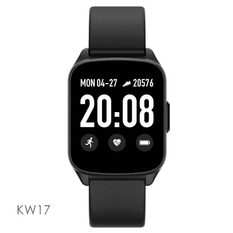 Lokmat KW17 1.3 inch TFT Screen IP68 Waterproof Smart Watch, Support Sleep Monitor / Heart Rate Monitor / Blood Pressure Monitor(Black) - Smart Wear by Lokmat | Online Shopping UK | buy2fix