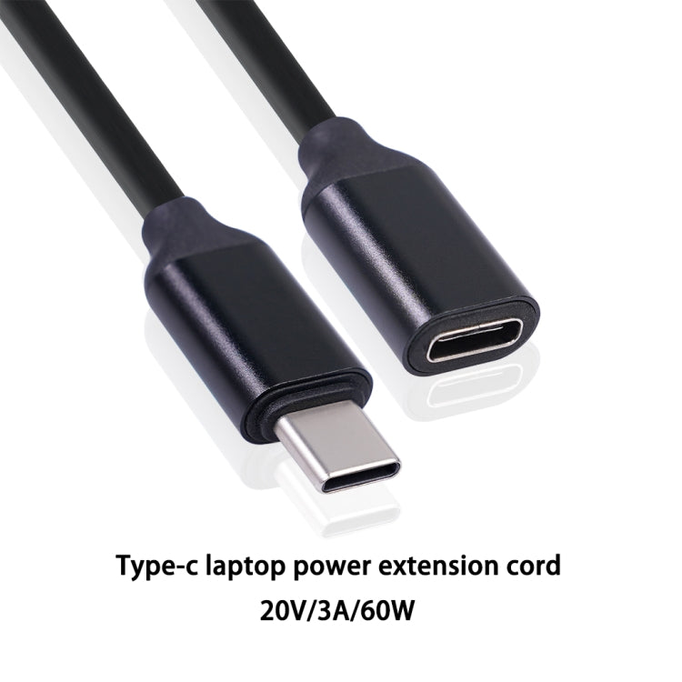 Type-C / USB-C Male to Female PD Power Extended Cable, Length:0.5m - Computer & Networking by buy2fix | Online Shopping UK | buy2fix