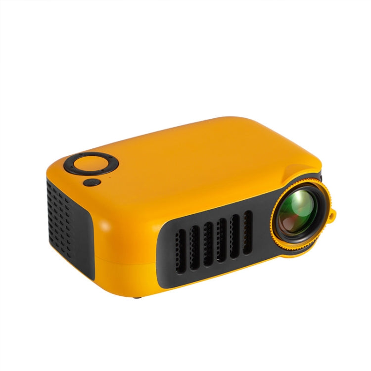 TRANSJEE A2000 320x240P 1000 ANSI Lumens Mini Home Theater HD Digital Projector, Plug Type: EU Plug(Yellow) - Consumer Electronics by buy2fix | Online Shopping UK | buy2fix