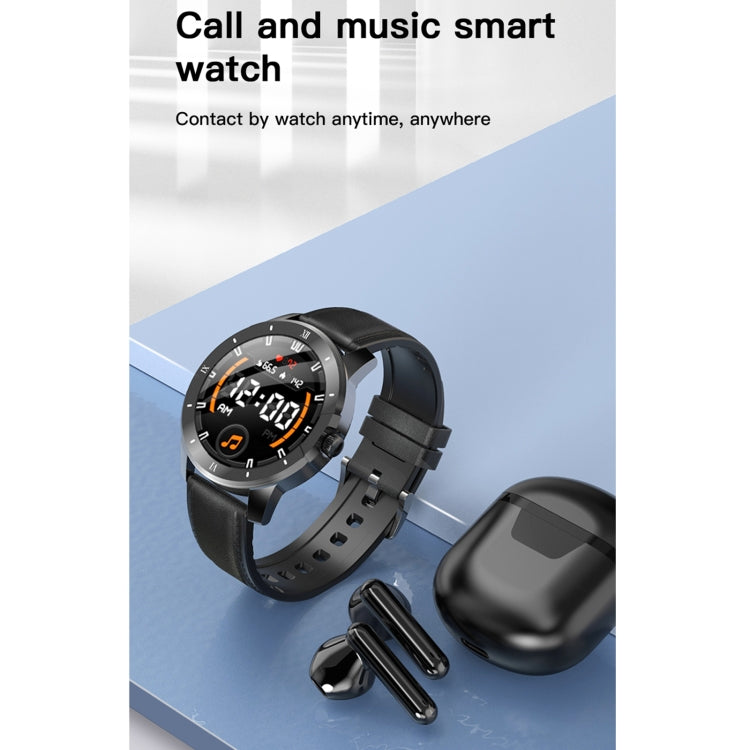 MX12 1.3 inch IPS Color Screen IP68 Waterproof Smart Watch, Support Bluetooth Call / Sleep Monitoring / Heart Rate Monitoring, Style:Silicone Strap(Silver) - Smart Wear by buy2fix | Online Shopping UK | buy2fix