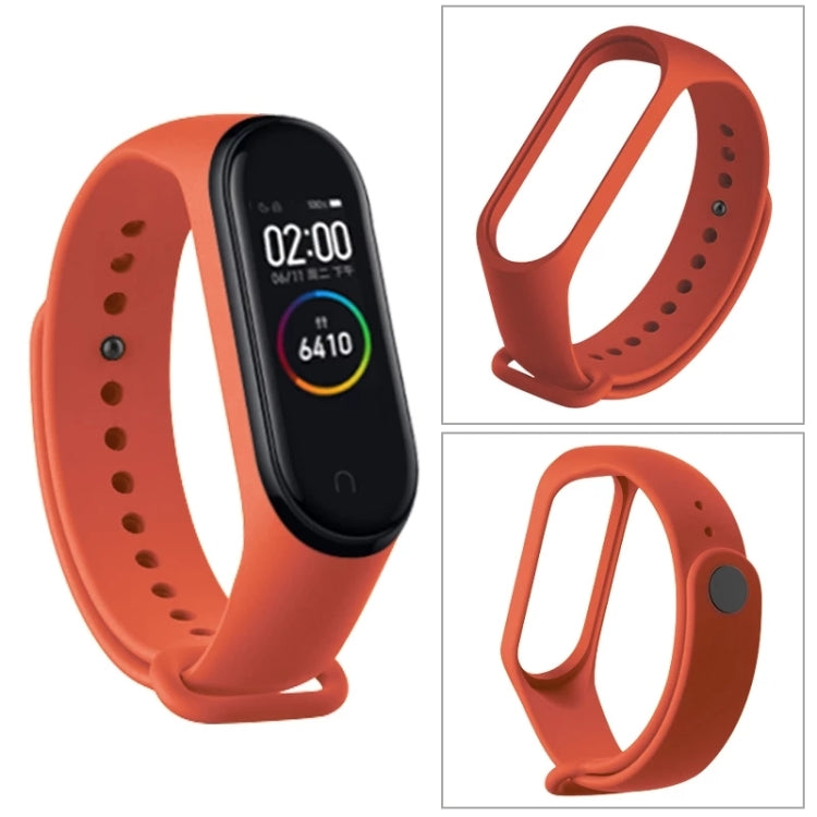 For Xiaomi Mi Band 6 (CA8856) Solid Color Silicone Watch Band(Black) - Smart Wear by buy2fix | Online Shopping UK | buy2fix