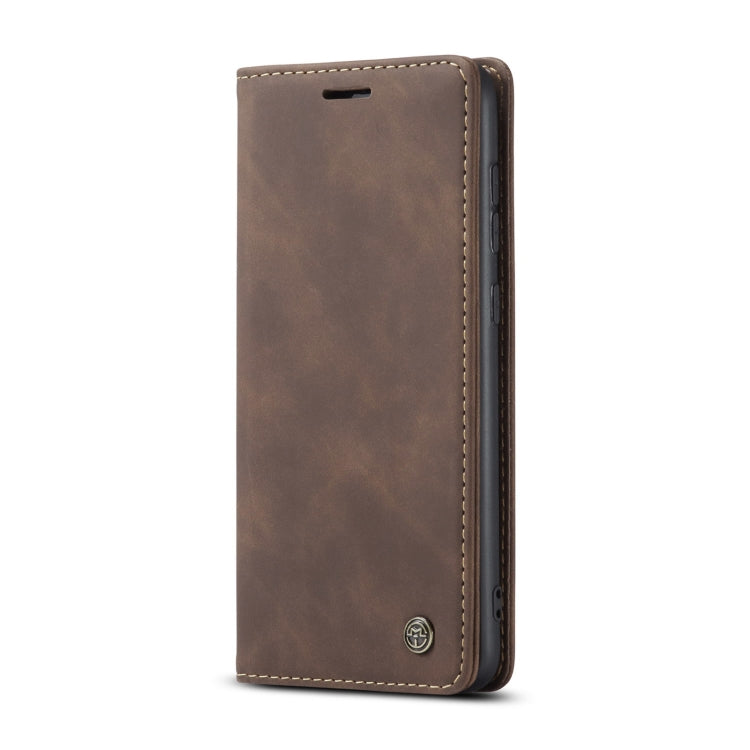 For Samsung Galaxy S21 FE CaseMe 013 Multifunctional Horizontal Flip Leather Case, with Card Slot & Holder & Wallet(Coffee) - Samsung Accessories by CaseMe | Online Shopping UK | buy2fix