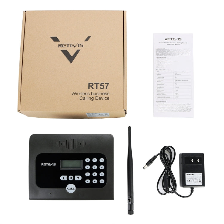 RETEVIS RT57 Wireless Business Calling Device Wireless Intercom System(Black) - Handheld Walkie Talkie by RETEVIS | Online Shopping UK | buy2fix