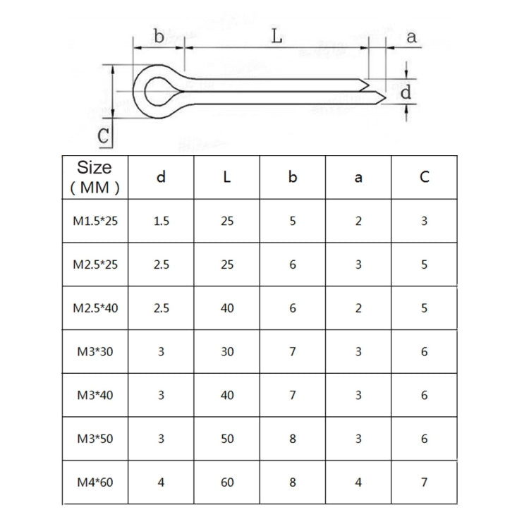 A5537 460 PCS Car U-shape 304 Stainless Steel Cotter Pin Clip Key Fastner Fitting Assortment Kit - In Car by buy2fix | Online Shopping UK | buy2fix