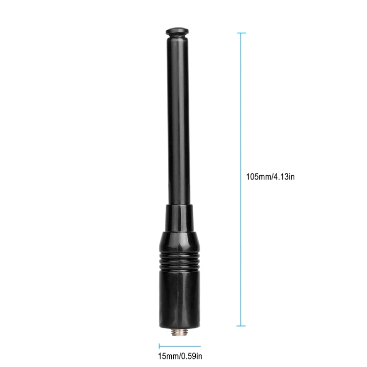 RETEVIS RT-773 136-174+400-480MHz SMA-F Famale Dual Band Whip Antenna for H-777/RT-5R/RT-B6/RT-5RV/RT5 - Antenna by RETEVIS | Online Shopping UK | buy2fix