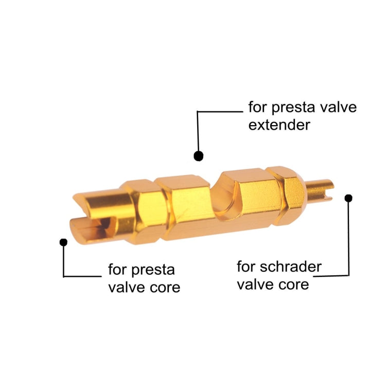 A5587 10 PCS Bicycle French Valve Core with Yellow Disassembly Tool - Outdoor & Sports by buy2fix | Online Shopping UK | buy2fix