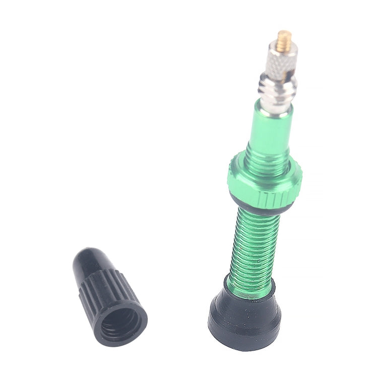 A5597 2 PCS 40mm Green French Tubeless Valve Core with A-type Wrench for Road Bike - Outdoor & Sports by buy2fix | Online Shopping UK | buy2fix