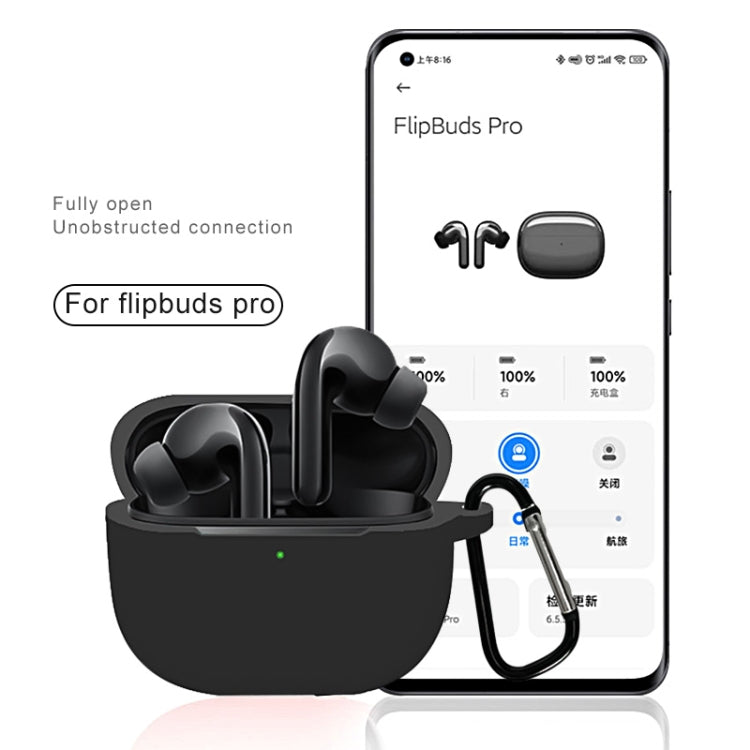 For Xiaomi FlipBuds Pro Full Coverage Liquid Silicone Protective Case(White) - Xiaomi Earphone Case by buy2fix | Online Shopping UK | buy2fix