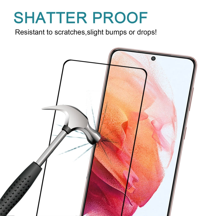 For Samsung Galaxy S21 5G 25pcs Full Glue 9H HD 3D Curved Edge Tempered Glass Film(Black) - Galaxy S21 5G Tempered Glass by buy2fix | Online Shopping UK | buy2fix
