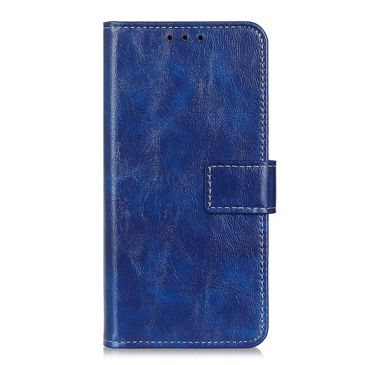 For Samsung Galaxy M32 Retro Crazy Horse Texture Horizontal Flip Leather Case with Holder & Card Slots & Photo Frame & Wallet(Blue) - Galaxy Phone Cases by buy2fix | Online Shopping UK | buy2fix