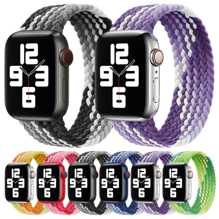 Single Loop Weaving Nylon Watch Band, Size: S 145mm For Apple Watch Ultra 49mm&Watch Ultra 2 49mm / Series 9&8&7 45mm / SE 3&SE 2&6&SE&5&4 44mm / 3&2&1 42mm(Grape Purple) - Watch Bands by buy2fix | Online Shopping UK | buy2fix