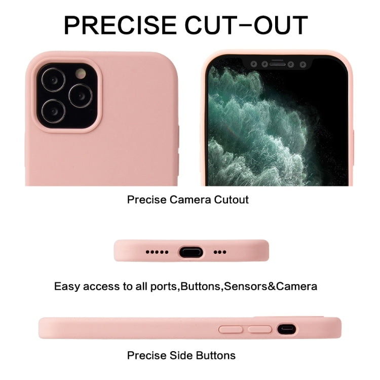 For iPhone 13 Pro Solid Color Liquid Silicone Shockproof Protective Case (Pine Green) - iPhone 13 Pro Cases by buy2fix | Online Shopping UK | buy2fix