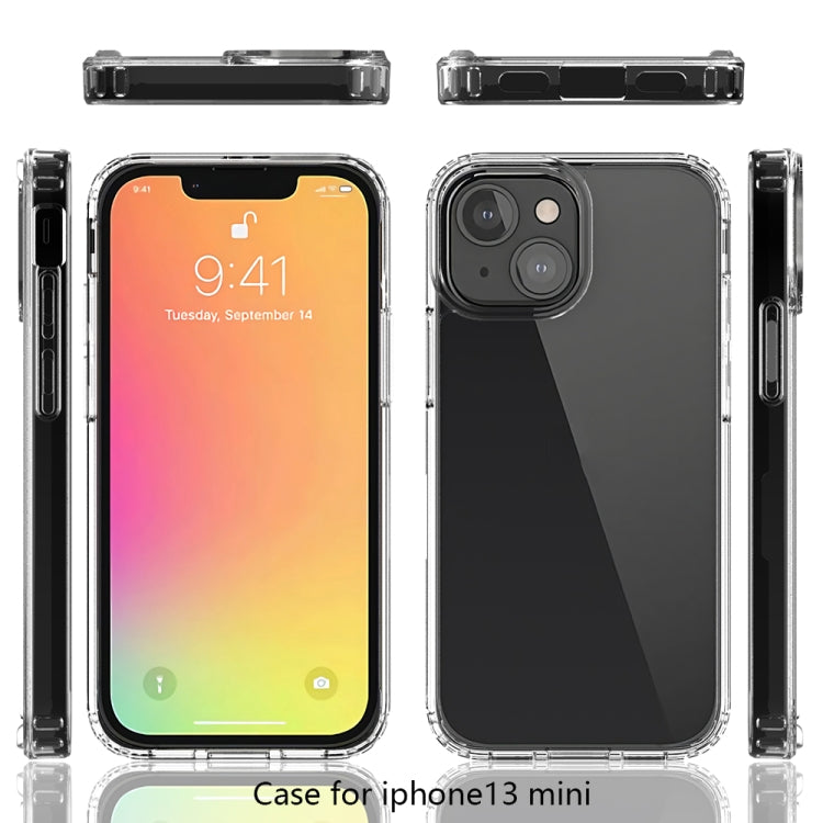 For iPhone 13 mini Shockproof Scratchproof TPU + Acrylic Protective Case (Transparent) - iPhone 13 mini Cases by buy2fix | Online Shopping UK | buy2fix